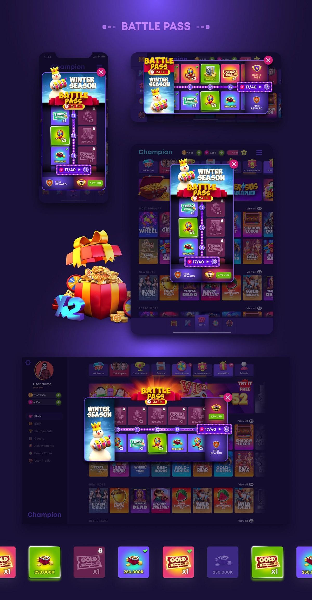 Casino GT21 Casino desktop and mobile interfaces